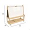 Flash Furniture Bright Beginnings Commercial Wooden Mobile Dual Sided 4 Person Art Station with Locking Caster Wheels and Bottom Shelf Storage, Natural MK-ME16621-GG - alternate 8